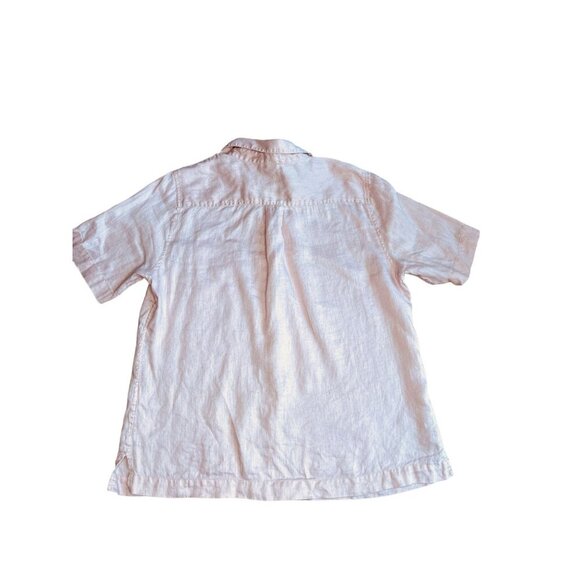 Coldwater Creek Mens Linen Button-Down Shirt Size M Light Pink - Picture 3 of 5